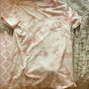 Pink and White Tye-Die Ivory Ella T-Shirt